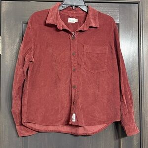 Alpine Design NWT Women's Cord Shirt in‎ Maroon M